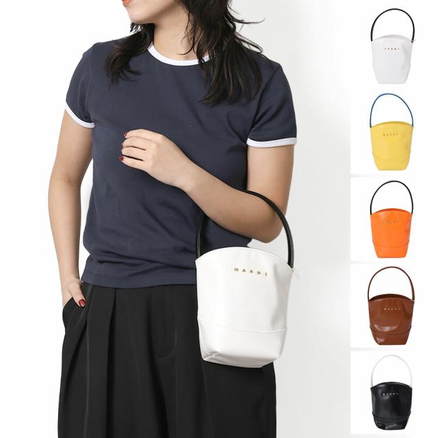 マルニ キッズ MARNI KID'S M01820 M00TK MW111F FLOWER BASKET ハンドバッグ ロゴ バケット ミニ (ホワイト・イエロー・オレンジ・ブラウン・ブラック) [並行輸入/海外正規品/返品可]★クーポン5%OFF