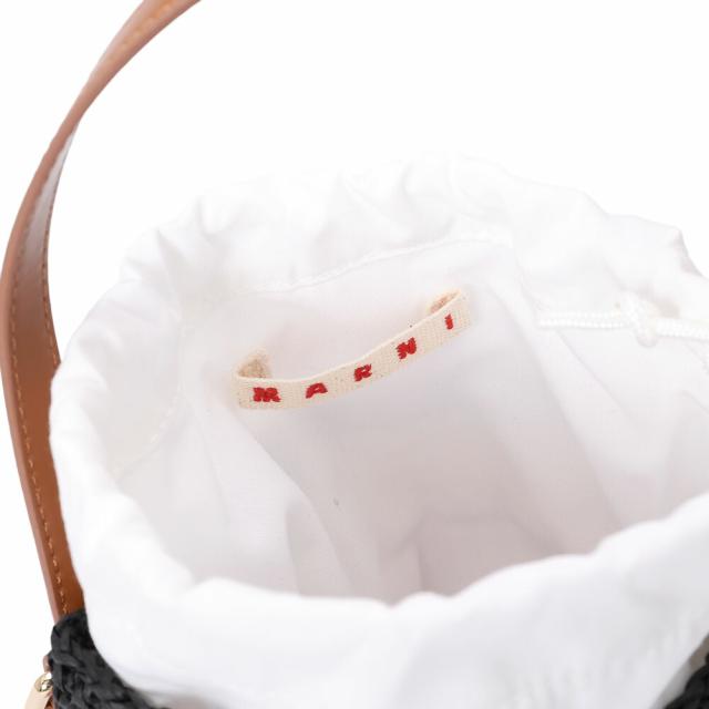 マルニ キッズ MARNI KID'S M01827 M00WQ 0M860 TEA BAG MW109F ストライプ 2WAYバッグ ミニかご ロゴ マルチカラー (ブラック×ピンク×ベージュ)[並行輸入/海外正規品/返品可]★クーポン5%OFF_10