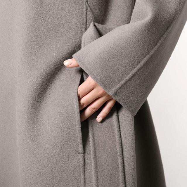 エス マックスマーラ S' MAX MARA ESTURIA エストゥリア ピュア ヴァージンウール ダブルフェイス コート レディース ベルト付き ロング丈 グレー 069 2529016081600 [並行輸入/海外正規品/訳あり]★クーポン5%OFF_8