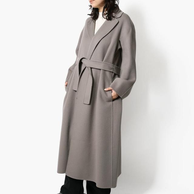 エス マックスマーラ S' MAX MARA ESTURIA エストゥリア ピュア ヴァージンウール ダブルフェイス コート レディース ベルト付き ロング丈 グレー 069 2529016081600 [並行輸入/海外正規品/訳あり]★クーポン5%OFF_2