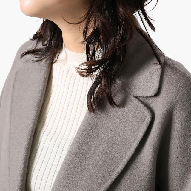 エス マックスマーラ S' MAX MARA ESTURIA エストゥリア ピュア ヴァージンウール ダブルフェイス コート レディース ベルト付き ロング丈 グレー 069 2529016081600 [並行輸入/海外正規品/訳あり]★クーポン5%OFF_7