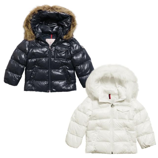 美品】MONCLER ベビー ダウン 白 ベビー女の子｜アウターウェア