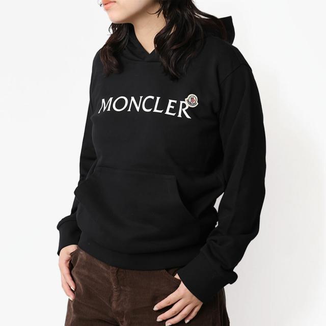 モンクレール MONCLER JUNIOR KIDS フーディー 長袖パーカー スウェット フード付き ロゴ入り L1954 8G00009 89AKM 999[並行輸入/海外正規品/返品可/サイズ交換可]★クーポン5%OFF