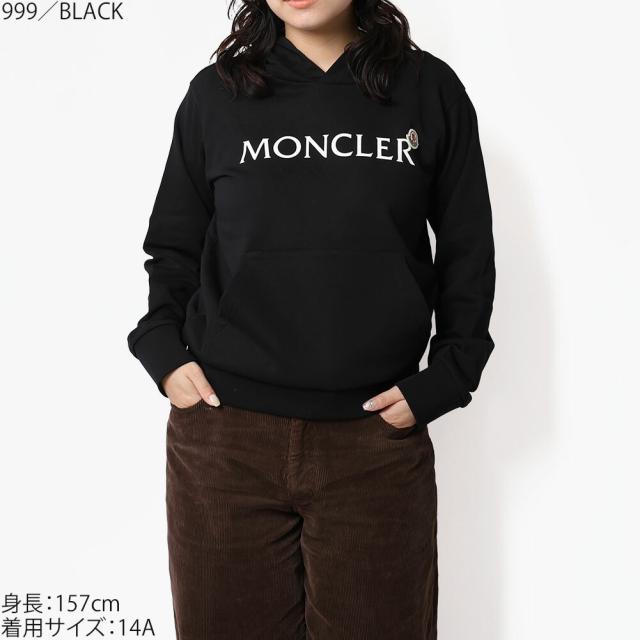 モンクレール MONCLER JUNIOR KIDS フーディー 長袖パーカー スウェット フード付き ロゴ入り L1954 8G00009 89AKM 999[並行輸入/海外正規品/返品可/サイズ交換可]★クーポン5%OFF_1
