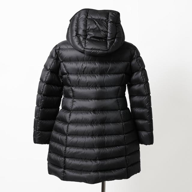 モンクレールジュニア・キッズ・ガールズ／MONCLER JUNIOR HIRMA ・ヒルマフード付き・マットナイロン・ロングダウンジャケット・コート(ブラック) 1C00022 595FE 999／J2／BLACK／8A・10A・12A・14A[返品OK]★クーポン5%OFF_6