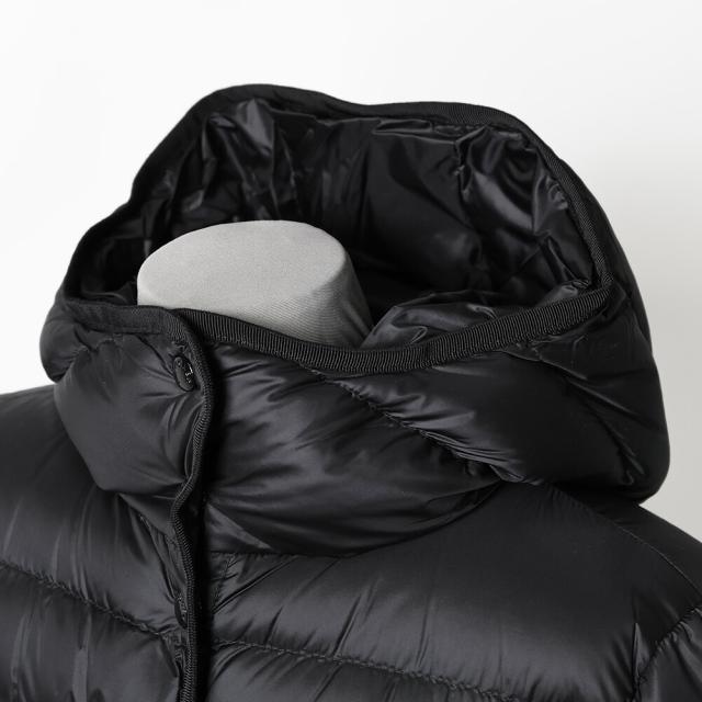 モンクレールジュニア・キッズ・ガールズ／MONCLER JUNIOR HIRMA ・ヒルマフード付き・マットナイロン・ロングダウンジャケット・コート(ブラック) 1C00022 595FE 999／J2／BLACK／8A・10A・12A・14A[返品OK]★クーポン5%OFF_8