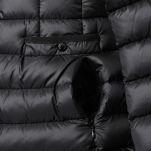 モンクレールジュニア・キッズ・ガールズ／MONCLER JUNIOR HIRMA ・ヒルマフード付き・マットナイロン・ロングダウンジャケット・コート(ブラック) 1C00022 595FE 999／J2／BLACK／8A・10A・12A・14A[返品OK]★クーポン5%OFF_10