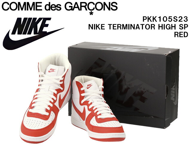 【タイムセール＆クーポン5%OFF】ナイキ×コムデギャルソン オム・プリュス／NIKE Comme des Garcons Homme PlusTERMINATOR HIGHT・ターミネーターハイ カットスニーカー メンズレザースニーカー(ネイビー)／PKK105S23 NAVY[返品無料] タイムセール＆クーポン5%OFF】ナイキ×コムデギャルソン オム
