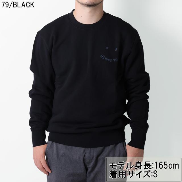 ポールスミス PAUL SMITH HAPPY スウェット メンズ レギュラーフィット クルーネック トレーナー M2R 211Z[並行輸入/海外正規品/返品可/サイズ交換可]★_1