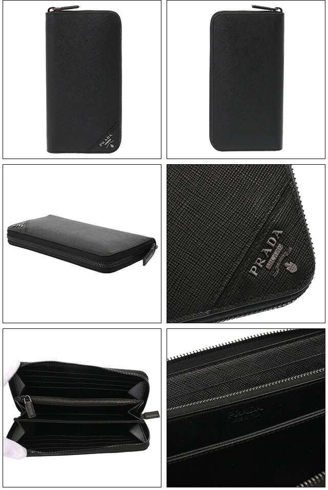 プラダ／PRADA メタルロゴ・レザーラウンドファスナー長財布(ブラック) 2ML317 SAFFIANO METAL(QME)NERO[返品OK]_2