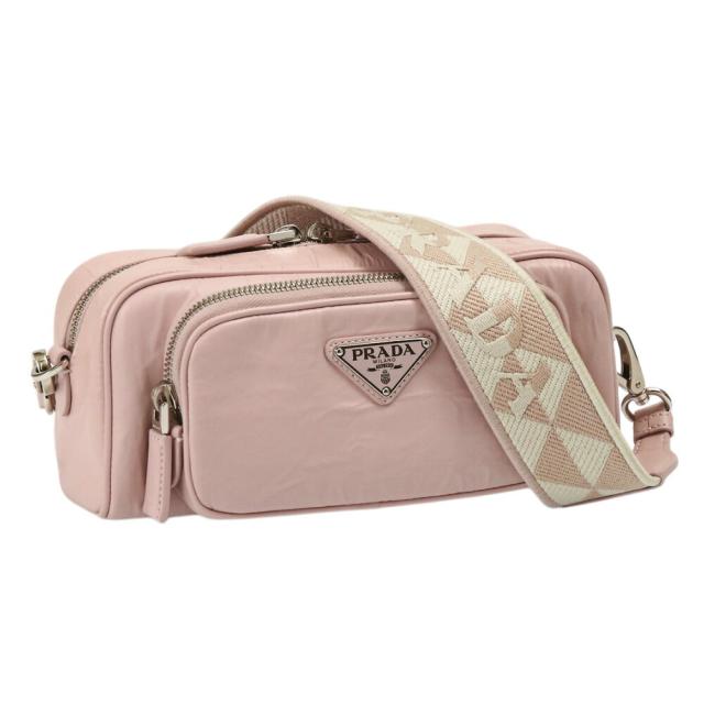 【クーポン5%OFF】プラダ／PRADA プラダ ナッパアンティーク ショルダーバッグ 斜め掛け・肩掛け・ミニバッグ (ピンク) 1BH198 NAPPA ANTIQUE ALABASTRO(UVL V 4OO) F0E18／ALABASTRO[返品無料]