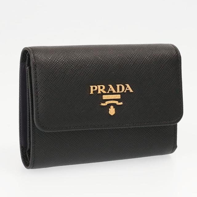 プラダ PRADA SAFFIANO METAL QWA サフィアーノレザー 型押しレザー 3つ折り財布 コンパクトウォレット ミニ財布 レディース 1MH025【並行輸入/海外正規品/返品可】★クーポン5%OFF