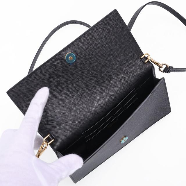 プラダ PRADA サフィアーノレザー ミニバッグ 型押しレザー ショルダー 