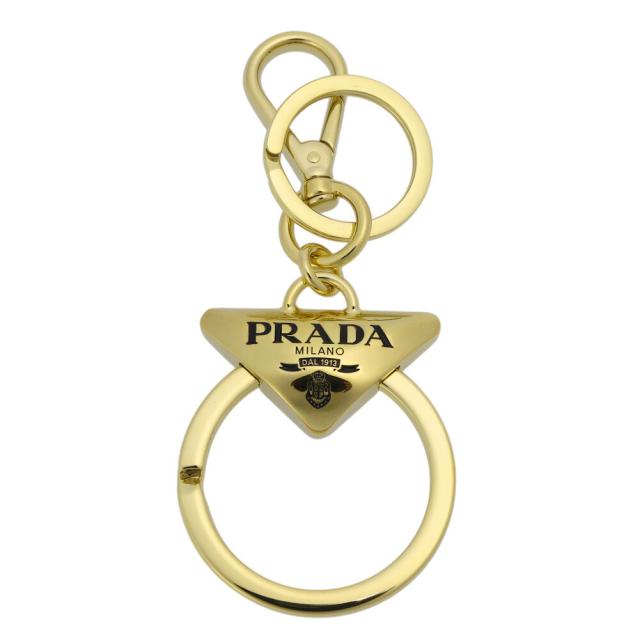 PRADA プラダ ロゴ キーホルダー PRADA プラダ トライアングルロゴ