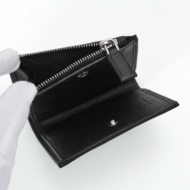 プラダ／PRADARe Nylon xサフィアーノレザー 2つ折り財布・コンパクトウォレット(ブラック) 2ML049 TESSUTO+SAFFIANO(2DMH) NERO[並行輸入/海外正規品/返品可]★クーポン5%OFF_9