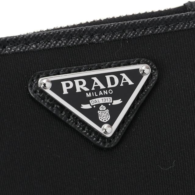 プラダ／PRADARe Nylon xサフィアーノレザー 2つ折り財布・コンパクトウォレット(ブラック) 2ML049 TESSUTO+SAFFIANO(2DMH) NERO[並行輸入/海外正規品/返品可]★クーポン5%OFF_5
