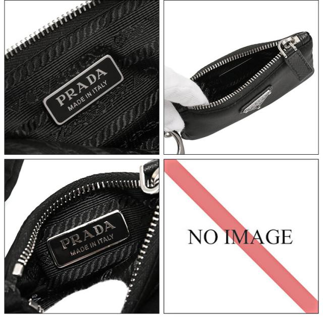 PRADA ブラック ミニポーチ コインケース ストラップ付き プラダ