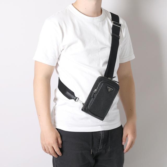プラダ ボディバッグ スマートフォンケース トライアングルロゴ レザー 2ZH195 PRADA プラダ PRADA レザー スマートフォンケース トライアングルロゴ スマホ