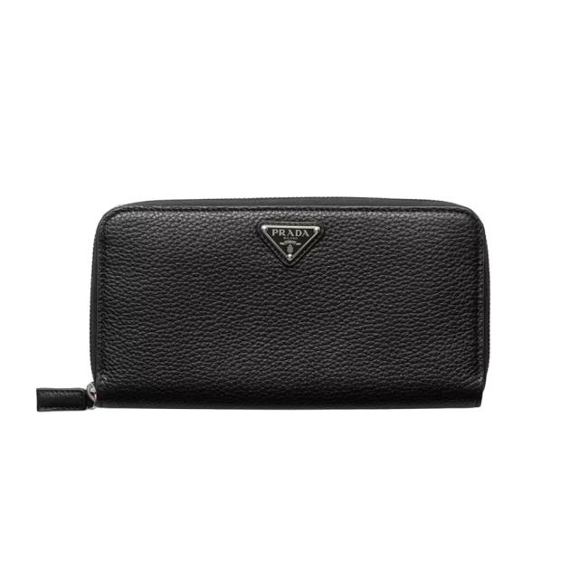 プラダ／PRADA ヴィッテロダイノレザー 財布” トライアングルロゴ・長