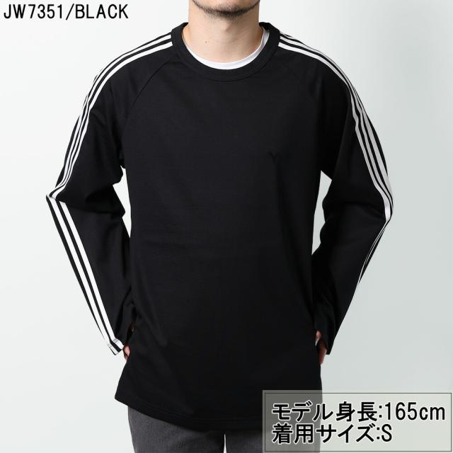 アディダス ワイスリー ADIDAS Y-3 Y-3 LONG SLEEVE TEE 3-STRIPES 長袖 クルーネック Tシャツ JW7351[並行輸入/海外正規品/返品可/サイズ交換可]★クーポン5%OFF_1