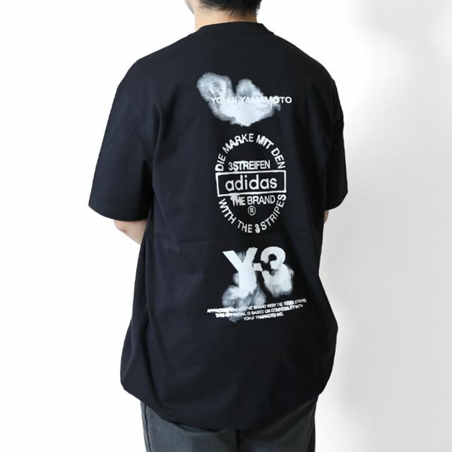 【タイムセール&クーポン5%OFF】アディダス・ワイスリー／ADIDAS・Y-3 Y-3 GRAPHIC SHORT SLEEVE TEE・グラフィック ショート スリーブ ティー メンズ・半袖クルーネックTシャツ(ブラック) JX4745／BLACK