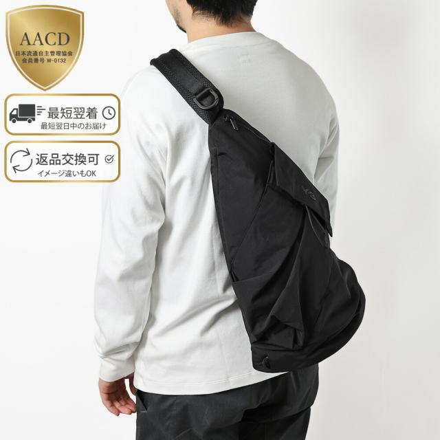 アディダス・ワイスリー／ADIDAS・Y-3 Y-3 UTILITY SLINGBAG ・ユーティリティスリングバッグ ユニセックス・軽量・撥水性ナイロンリップストップ・ボディバッグ・ショルダーバッグ(ブラック) KD0214／BLACK[返品OK]★クーポン5%OFF