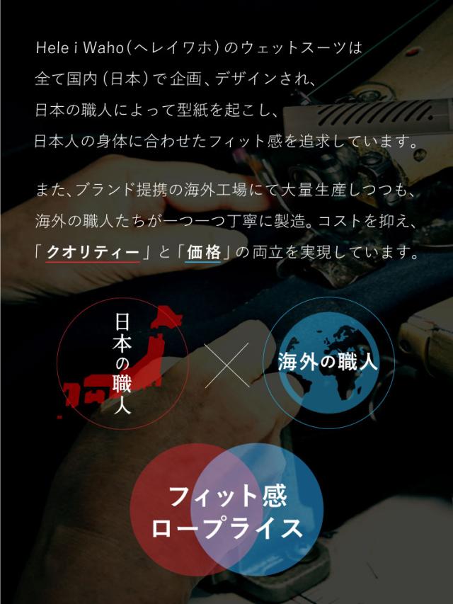 ロングジョン 2.5mm ウェットスーツ レディース 袖なし ノースリーブ ストレッチ ジャージ スキン バックジップ 保温性 日本人サイズ サーフィン SUP ダイビング ヘレイワホ HeleiWaho CLASSICシリーズ