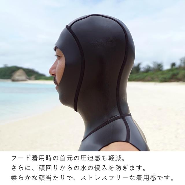 ＼期間限定！プレゼント付／ ウェットスーツ インナー 防寒 フードベスト メンズ レディース 2mm ウエットスーツ を セミドライ スーツ に 暖かい ベスト タッパ HeleiWaho ヘレイワホ ダイビング スキンダイビング サーフィン