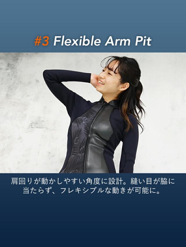 1.5mm×2.5mm ロングジョン ジャケット 2ピース ウェットスーツ レディース おしゃれ スキン ジャージ 日本人サイズ サーフィン SUP ダイビング シュノーケリング ヘレイワホ HeleiWaho POPLIFEシリーズ 海水浴 ビーチアイテム 海遊び