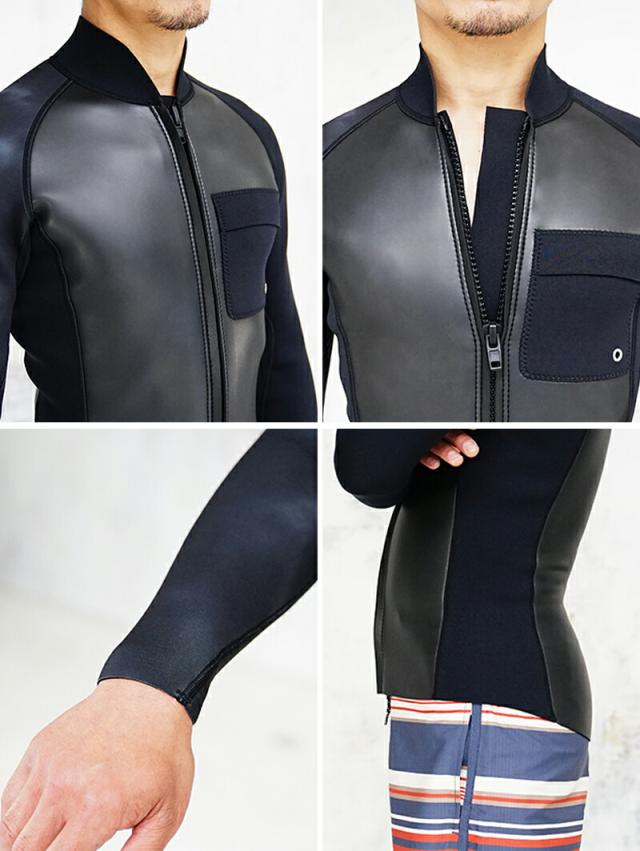 ＼期間限定！プレゼント付／ ウェットスーツ セット 2ピース メンズ ジャケット タッパ パンツ ロングパンツ HeleiWaho ヘレイワホ poplife 1.5mm × 1.5mm サーフィン ダイビング SUP スノーケル シュノーケリング 海水浴 ビーチアイテム 海遊び