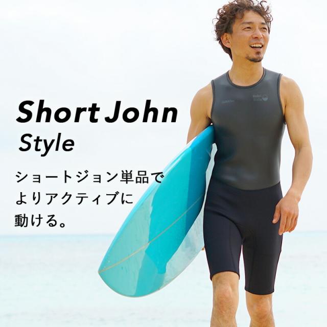 ＼期間限定！プレゼント付／ ウェットスーツ メンズ 2ピース 2mm × 1.5mm ショートジョン タッパ ジャケット セット HeleiWaho ヘレイワホ CLASSIC サーフィン ダイビング SUP
