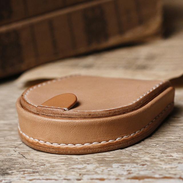 ヌメ革 馬蹄型 小銭入れ コインケース 栃木レザー 本革 サドルレザー