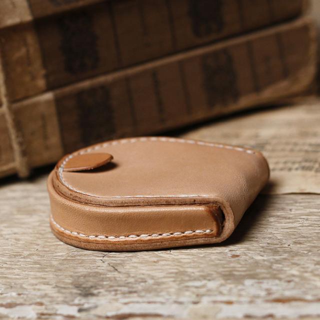 ヌメ革 馬蹄型 小銭入れ コインケース 栃木レザー 本革 サドルレザー