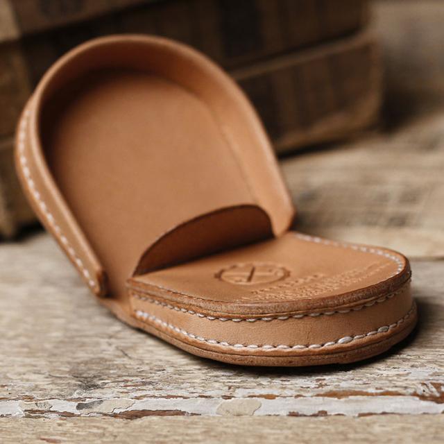 ヌメ革 馬蹄型 小銭入れ コインケース 栃木レザー 本革 サドルレザー