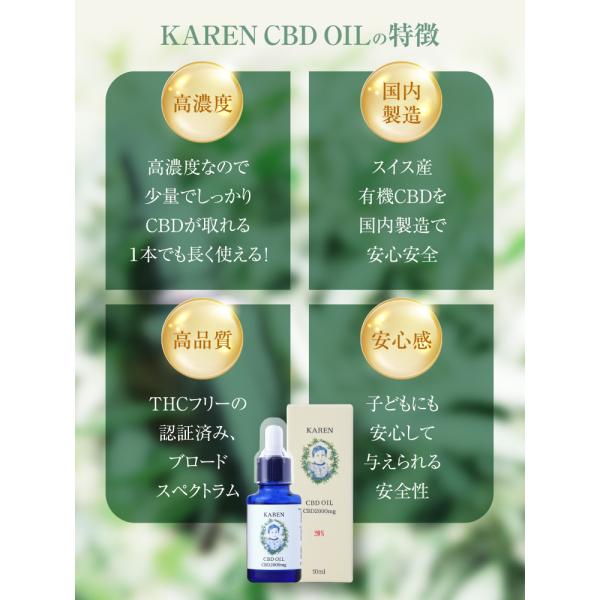 KAREN 20% CBD OIL CBD2000mg 10ml 2個セット 高濃度 有機オイル 国内製造 ブロードスペクトラム 高品質 健康 オイル サプリメント ギフト_9