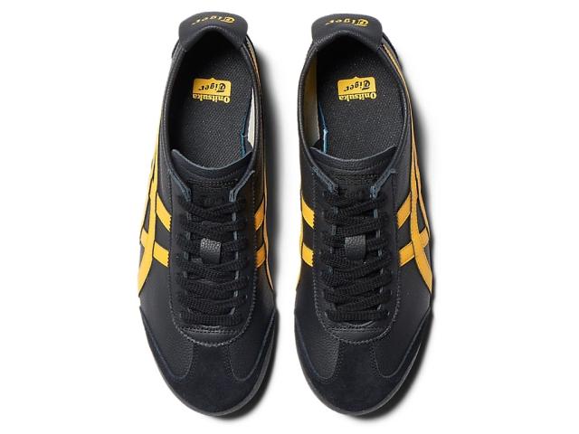 美品　オニツカタイガー　MEXICO 66 メキシコ66 黒黄　27cm オニツカタイガー スニーカー Onitsuka Tiger メンズ レディース