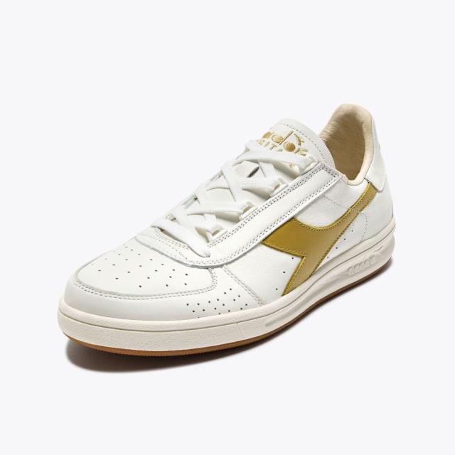 Diadora (ディアドラ) B.ELITE '84 ホワイト ゴールド ユニセックス スニーカー HERITAGEコレクション_4