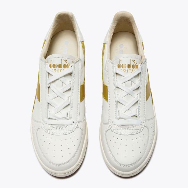 Diadora (ディアドラ) B.ELITE '84 ホワイト ゴールド ユニセックス スニーカー HERITAGEコレクション_1