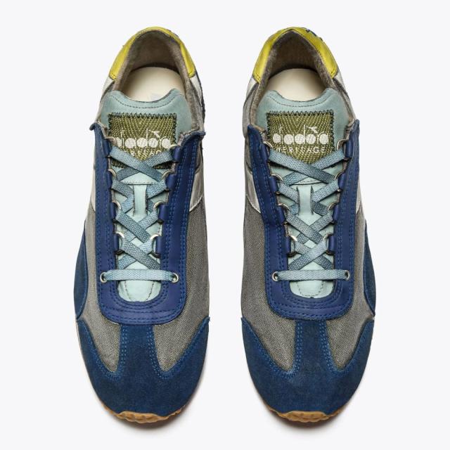 Diadora (ディアドラ) EQUIPE DIRTY SW EVO ブルー ユニセックス スニーカー HERITAGEコレクション_1