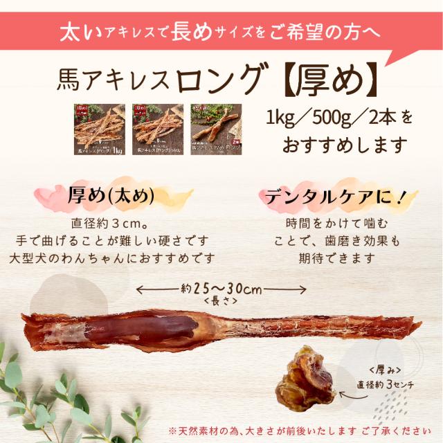 馬アキレス ショート 厚め 400g 約15〜17本程度 l 国内生産 無添加 無着色 l 犬 おやつ ジャーキー 馬アキレス腱 太い 厚 太 小型犬 中型犬 ドライ 馬 アキレス アキレス腱 馬肉 ドッグフード 歯みがき ご褒美 ペットレア l 1〜３営業日で発送予定_4
