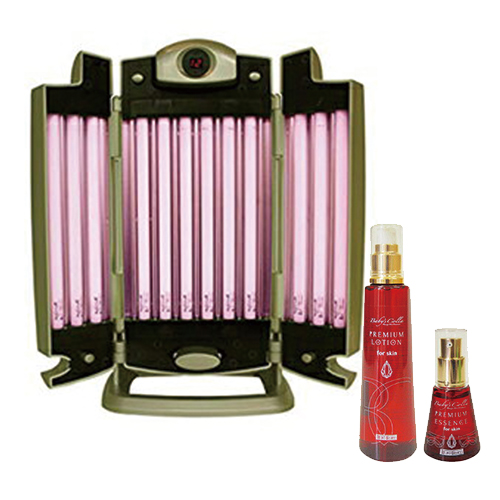 ベビーズコラ ビューティーライト(Baby’s Colla Beauty Light) 卓上フェイシャルタイプ(プレミアムローション(200ml)付属)+プレミアムエッセンス(30ml)付「自宅で光のパック!」「ベビーズコラ」「送料無料」