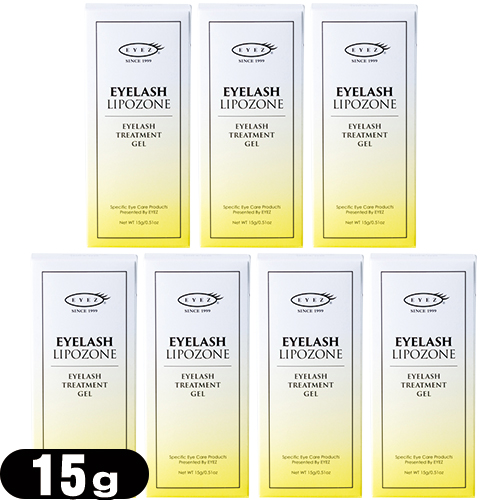 「あす着」「ネコポス」アイズ(EYEZ) アイラッシュリポゾーン(EYELASH LIPOZONE) 15g×7個セット - まつ毛1本1本をコーティングし弾力とハリを与えます!「送料無料」