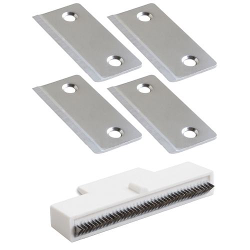 「あす着」アーネスト キャベックシェフ 交換用 平刃(4枚組) + 交換用 クシ刃 セット(CABBEC CHEF) - プロ用・業務用の切れ味をご家庭で再現できる！！見た目も美味しいシャキシャキのカット野菜が簡単に!「ベジタブルカッター」