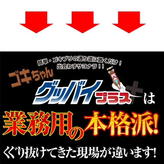 (あす着)(ゴキブリ駆除剤)(業務用)医薬部外品 ゴキちゃん グッバイプラス 6個入り×40袋(計240個) - ゴキブリ一家掃滅!プロの経験が生んだ家庭用サイズの本格派!連鎖効果でゴキブリ完全撃退!！(送料無料)_10