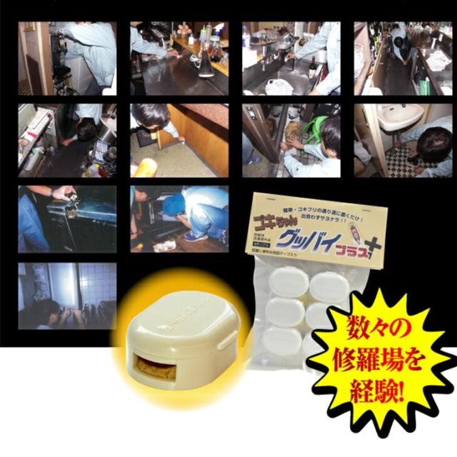 (あす着)(ゴキブリ駆除剤)(業務用)医薬部外品 ゴキちゃん グッバイプラス 6個入り×40袋(計240個) - ゴキブリ一家掃滅!プロの経験が生んだ家庭用サイズの本格派!連鎖効果でゴキブリ完全撃退!！(送料無料)_11