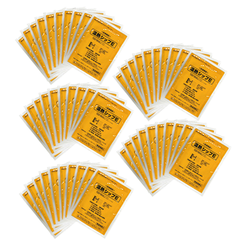 (あす着)温熱シップE(旧:温熱ジェルシートA) 50枚入(半箱) - 肌に直接貼るためシートがずれず便利(温熱療法用品)