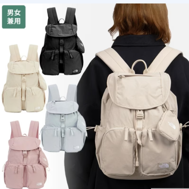 THE NORTH FACE リュック WS BREEZE BACKPACK NM2DR19 レディース ロゴ バックパック 通勤 通学 バッグ 鞄 ナイロン 光沢感 カジュアル ストリート