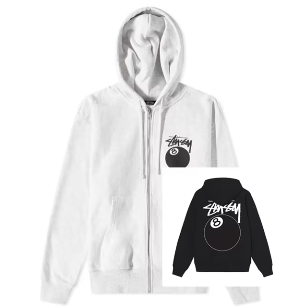 STUSSY ステューシー 8 BALL ZIP HOOD 1974735[full zip hooded sweat