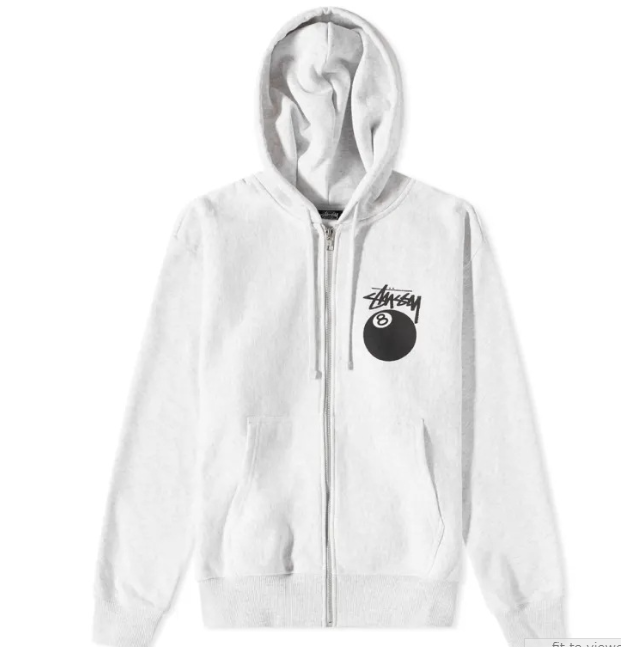 STUSSY ステューシー 8 BALL ZIP HOOD 1974735[full zip hooded sweat] パーカー フード フーディ トップス Zip up Hoody Parker ジップパーカー [並行輸入品]_2