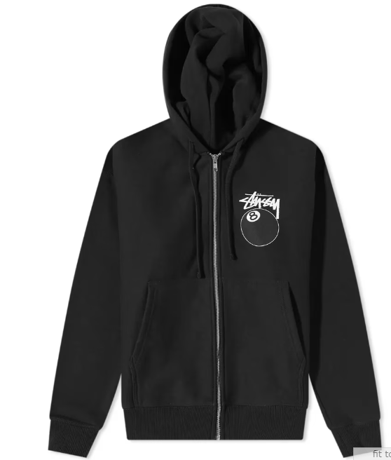 STUSSY ステューシー 8 BALL ZIP HOOD 1974735[full zip hooded sweat] パーカー フード フーディ トップス Zip up Hoody Parker ジップパーカー [並行輸入品]_3